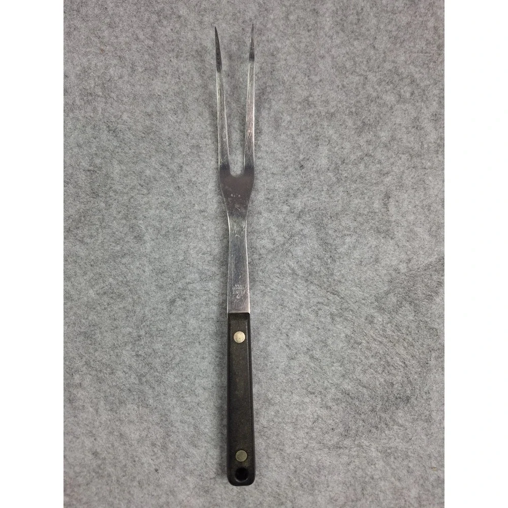 Flint Large USA Stainless Steel 2 Prong Cooking Utensil Meat Fork